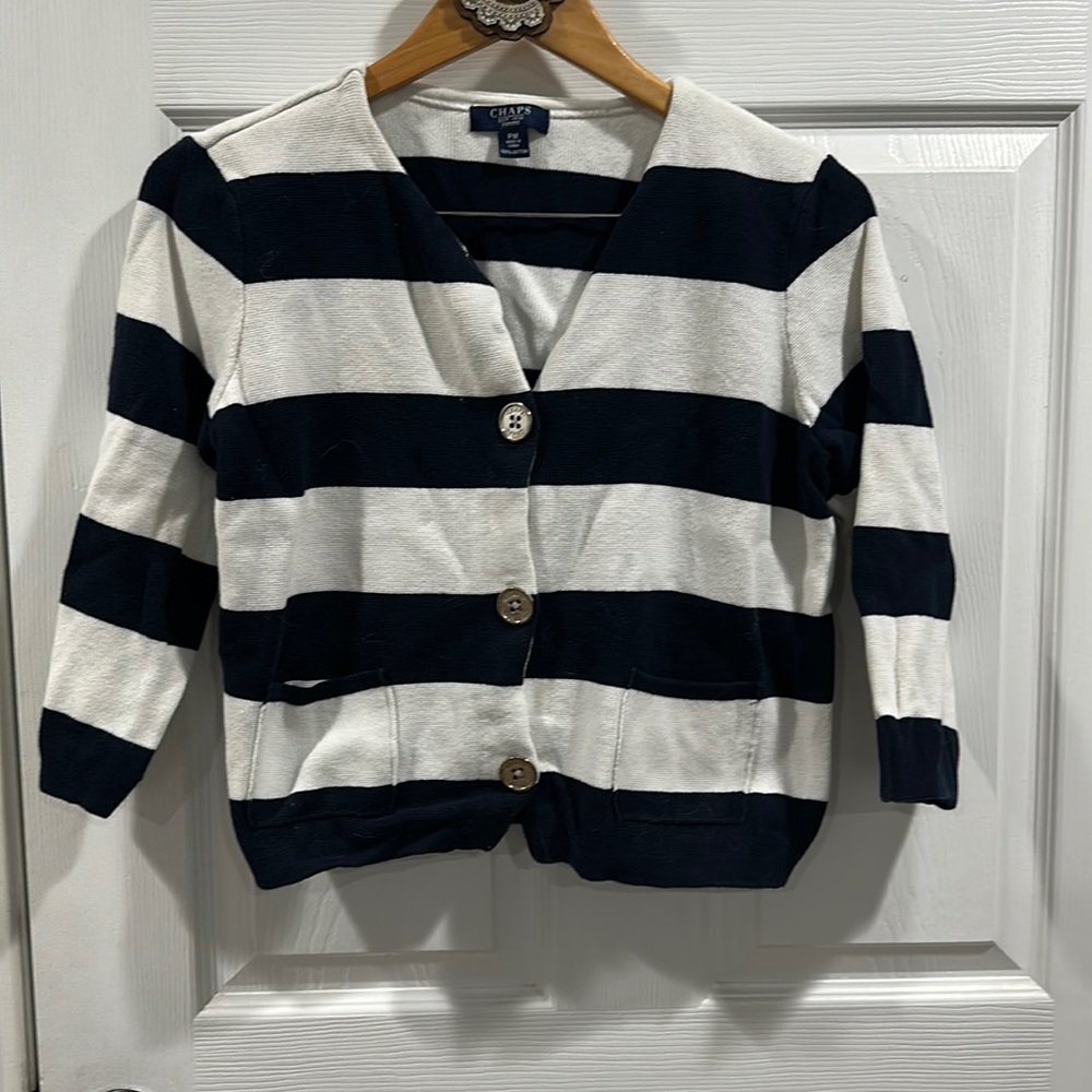 Chaps by Ralph lauren cute stripe cardigan